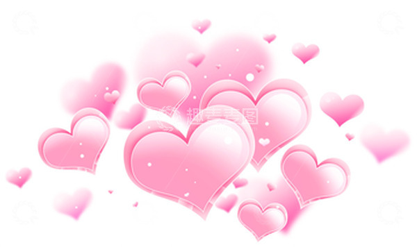 源文件下载【趣麦麦图】七夕粉色情人节唯美爱心组合