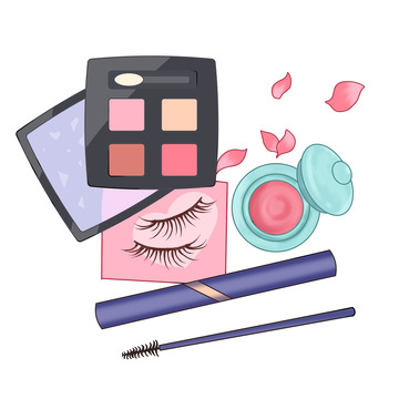 美容海报元素美容美妆睫毛膏