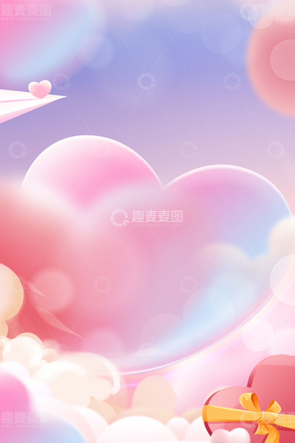 源文件下载【趣麦麦图】浪漫七夕情人节插画