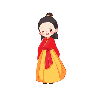 穿汉服的女孩子