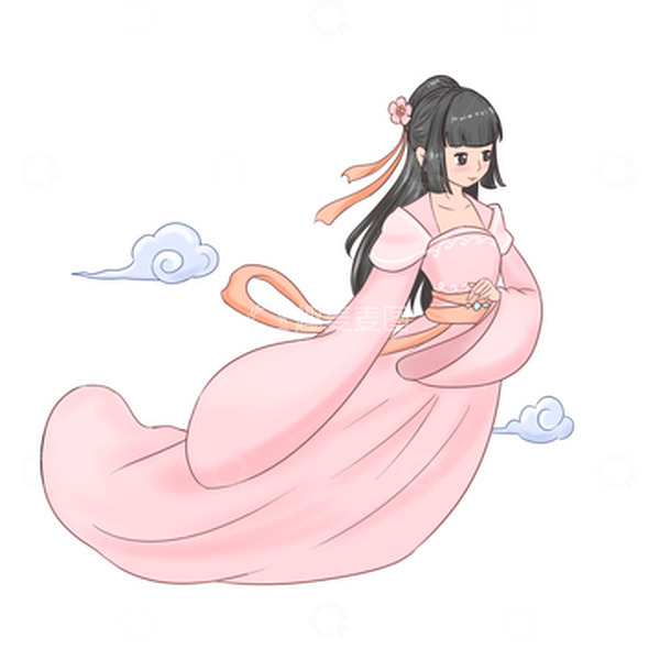 源文件下载【趣麦麦图】中秋节嫦娥元素