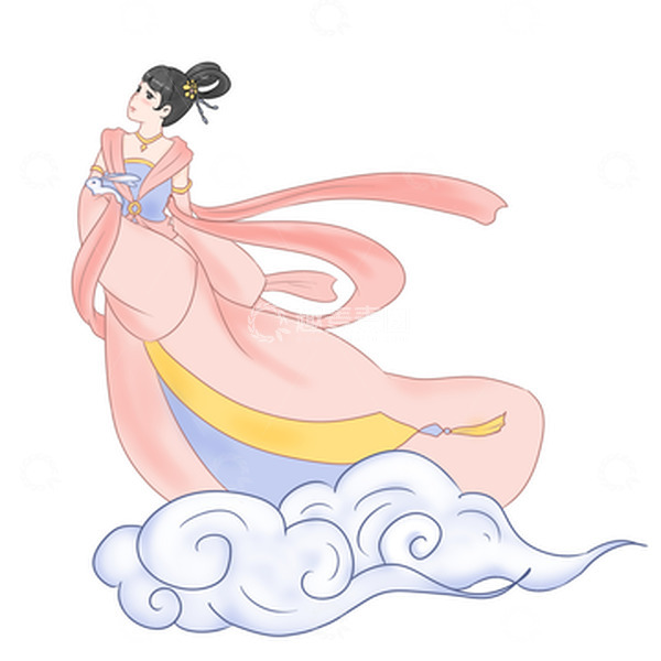 源文件下载【趣麦麦图】中秋节玉兔嫦娥