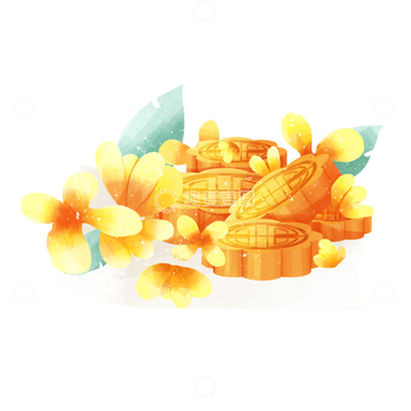 源文件下载【趣麦麦图】国风金秋月饼中秋节