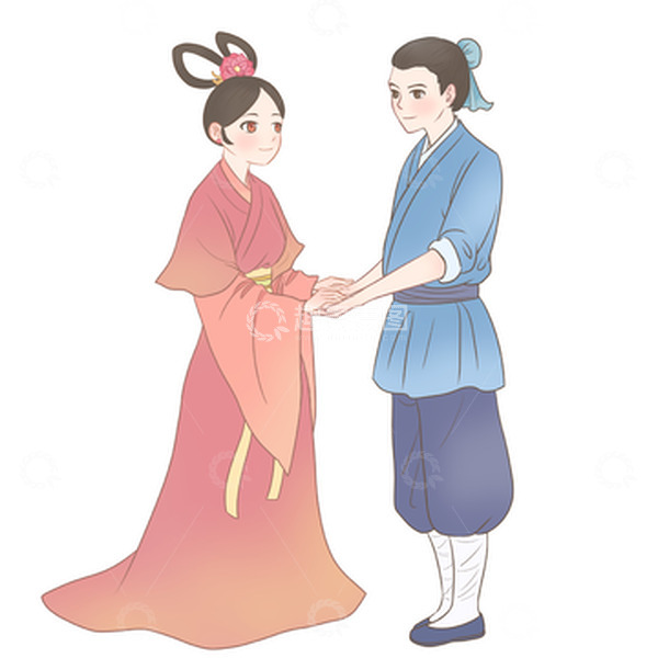 源文件下载【趣麦麦图】七夕牛郎织女浪漫