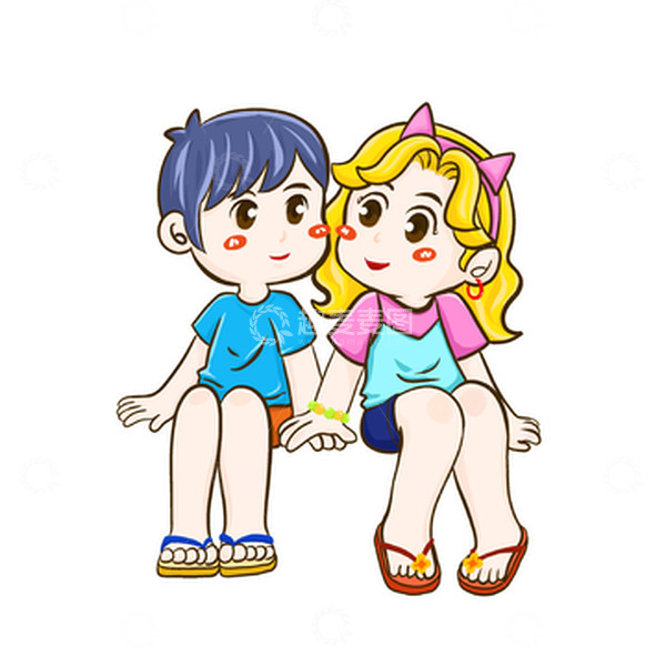 源文件下载【趣麦麦图】七夕情人节520可爱卡通小情侣