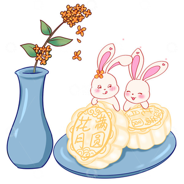 源文件下载【趣麦麦图】-中秋节玉兔冰皮月饼