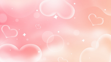 情人节粉红色爱心弥散背景