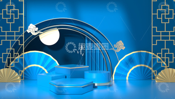 源文件下载【趣麦麦图】3D立体中式中秋节国风海报