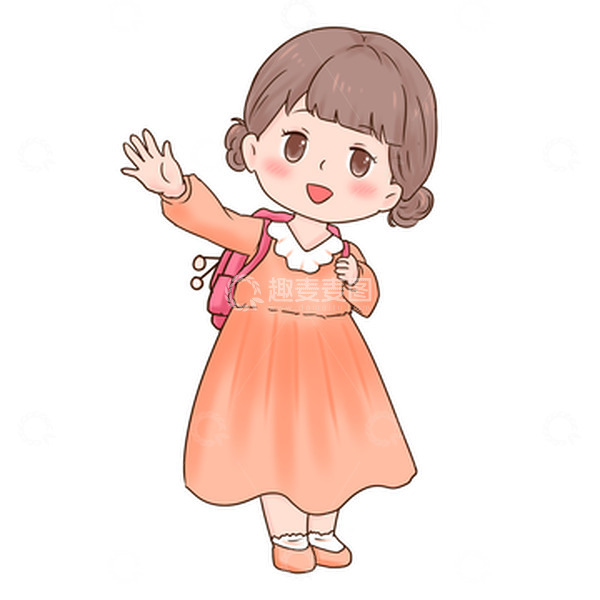 源文件下载【趣麦麦图】开学季我要去上学了