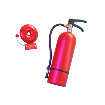 3D立体消防灭火器模型