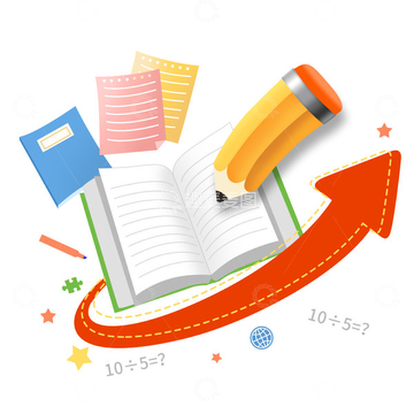 源文件下载【趣麦麦图】画笔书本便利贴