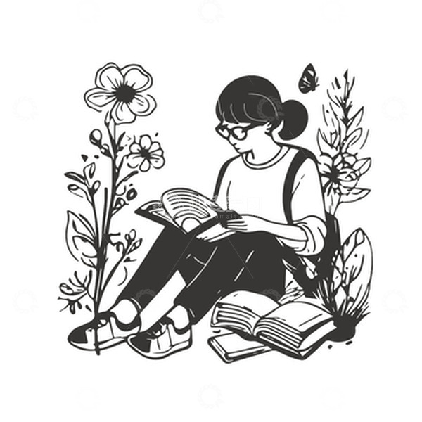 源文件下载【趣麦麦图】开学啦开学季迎接新生同学读书矢量素描插画