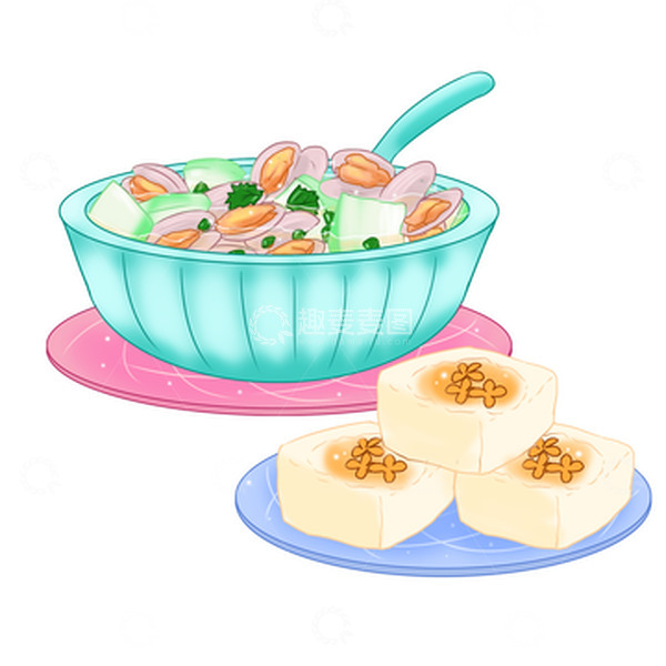 源文件下载【趣麦麦图】处暑解暑美食解暑汤