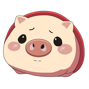 可爱的萌萌小猪元素