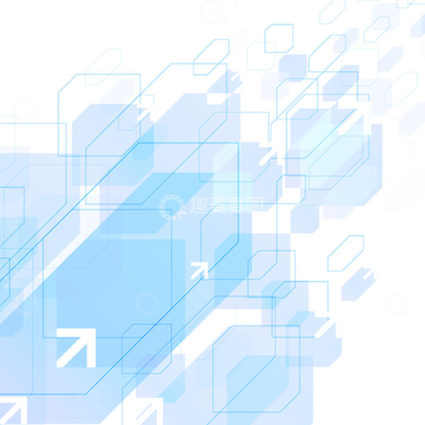 源文件下载【趣麦麦图】蓝色渐变科技几何箭头纹理矢量元素