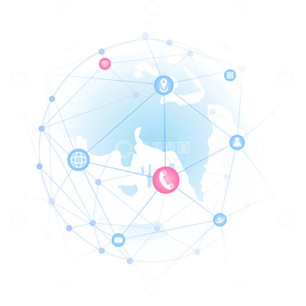 源文件下载【趣麦麦图】蓝色通讯科技互联网底纹装饰矢量元素