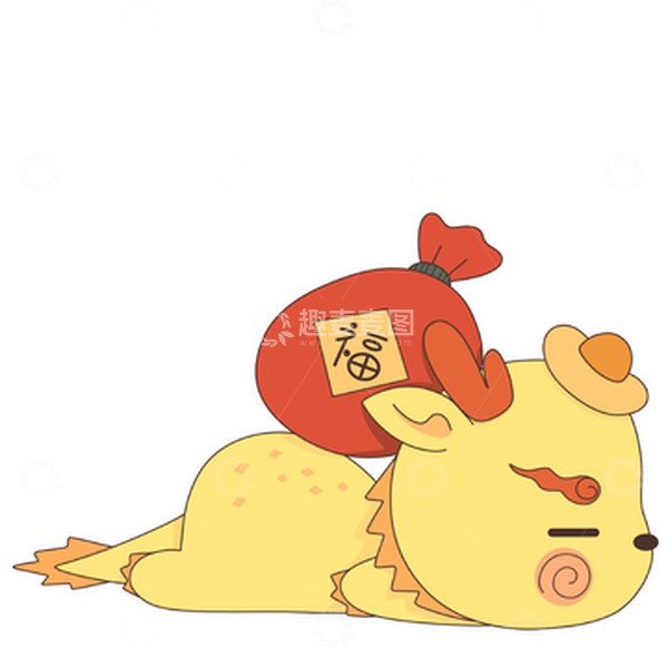 源文件下载【趣麦麦图】新年春节龙年大吉