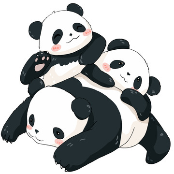 动物园国宝熊猫可爱花花