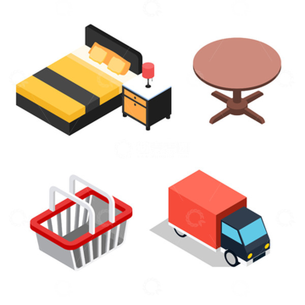 源文件下载【趣麦麦图】立体三维2.5d装饰素材