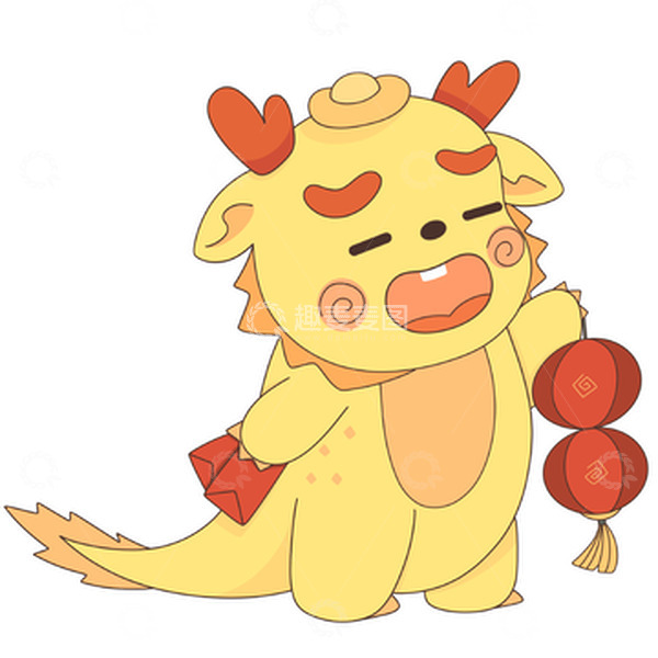 源文件下载【趣麦麦图】新年春节新春龙年