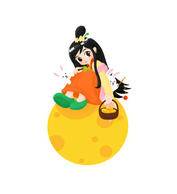 中秋节嫦娥和月兔
