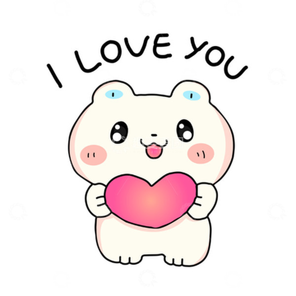 源文件下载【趣麦麦图】卡通可爱小熊示爱矢量插画