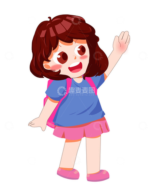 源文件下载【趣麦麦图】开学季学生开学场景校园欢迎新生文具