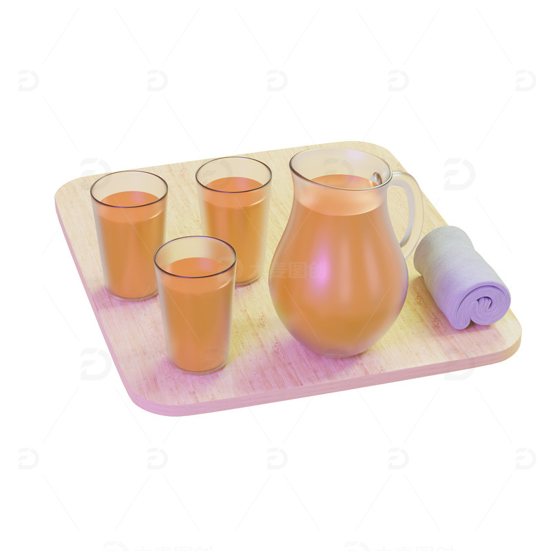 源文件下载【趣麦麦图】水果汁橙汁橘子汁饮料食品