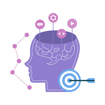 扁平简约头脑风暴元素