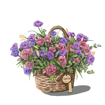 鲜花花篮多巴胺