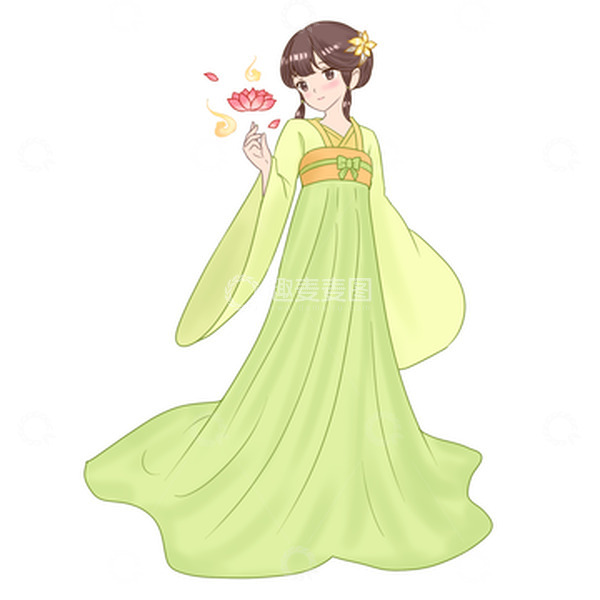 源文件下载【趣麦麦图】嫦娥仙女花灯中秋节人物