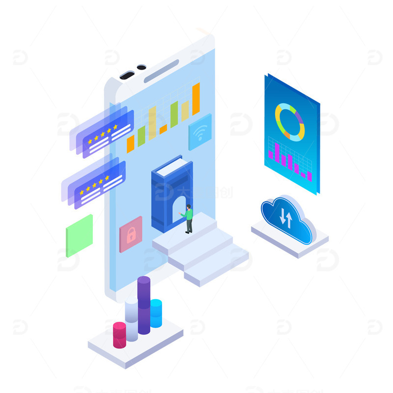 源文件下载【趣麦麦图】手机小程序学习统计云端评价