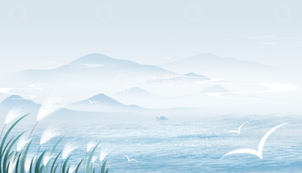 源文件下载【趣麦麦图】二十四节气白露中国风海报背景