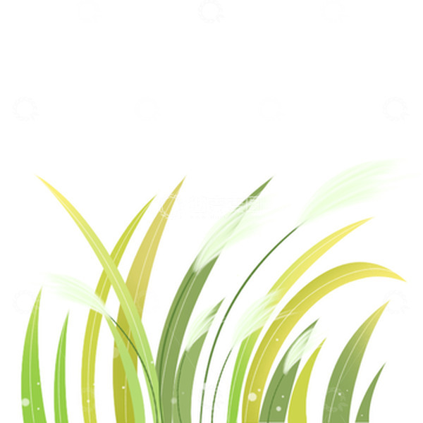 源文件下载【趣麦麦图】芦苇花草白露元素