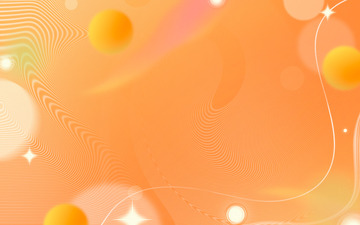 渐变简约大气橙色电商海报线条背景