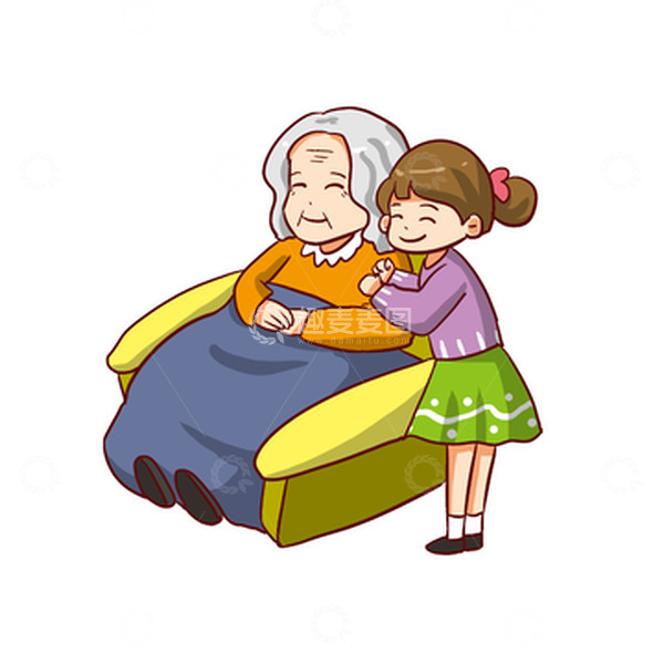 源文件下载【趣麦麦图】重阳节重阳爱老敬老