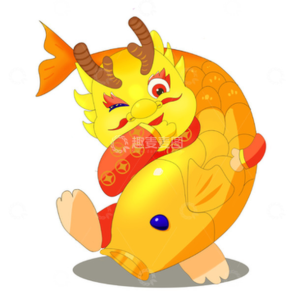 源文件下载【趣麦麦图】新年春节锦鲤龙年大吉