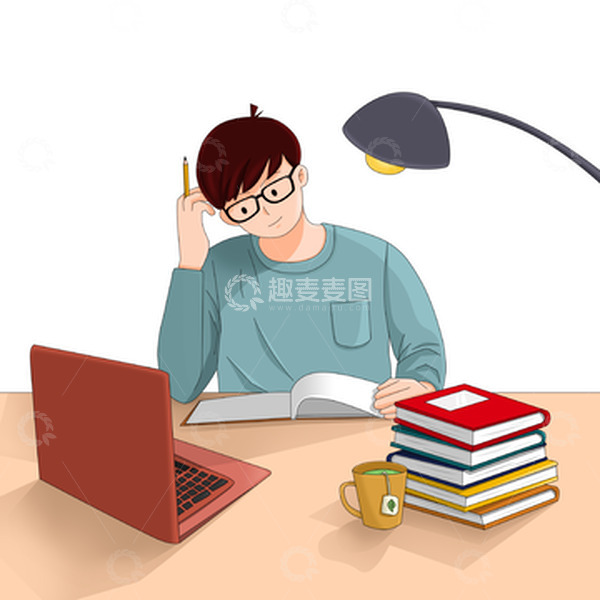 源文件下载【趣麦麦图】教师节批改作业备课的老师教师