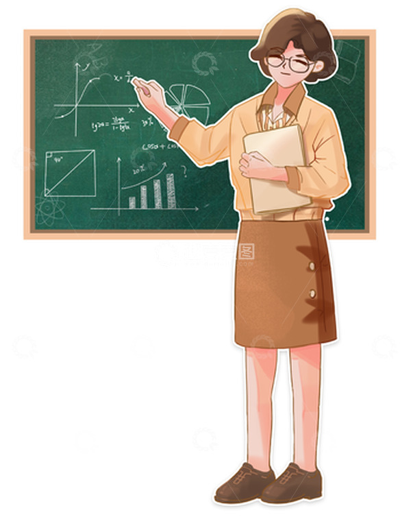 源文件下载【趣麦麦图】教师节感谢老师上课元素