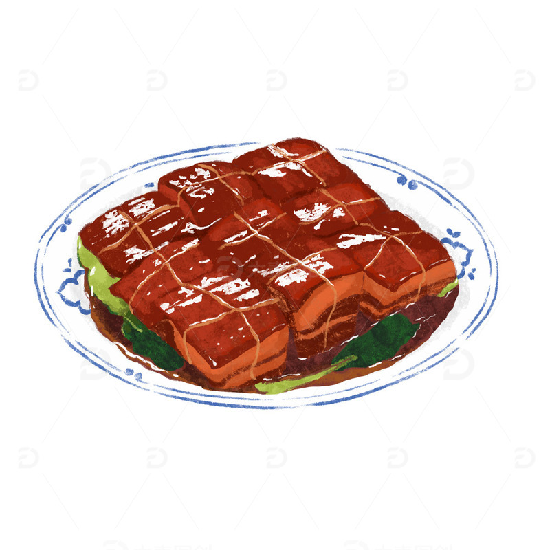 源文件下载【趣麦麦图】贴秋膘五花肉美食素材