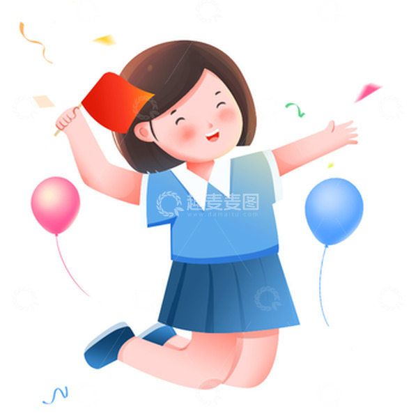 源文件下载【趣麦麦图】欢度国庆国庆节青年元素