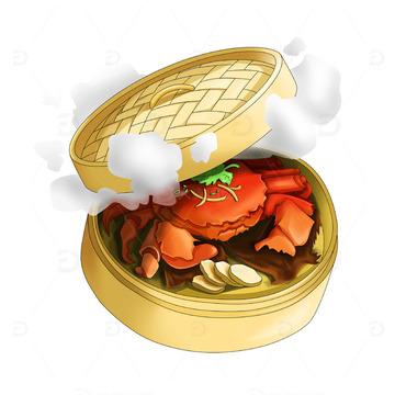 金秋蟹肥中华美食海鲜清蒸大闸蟹