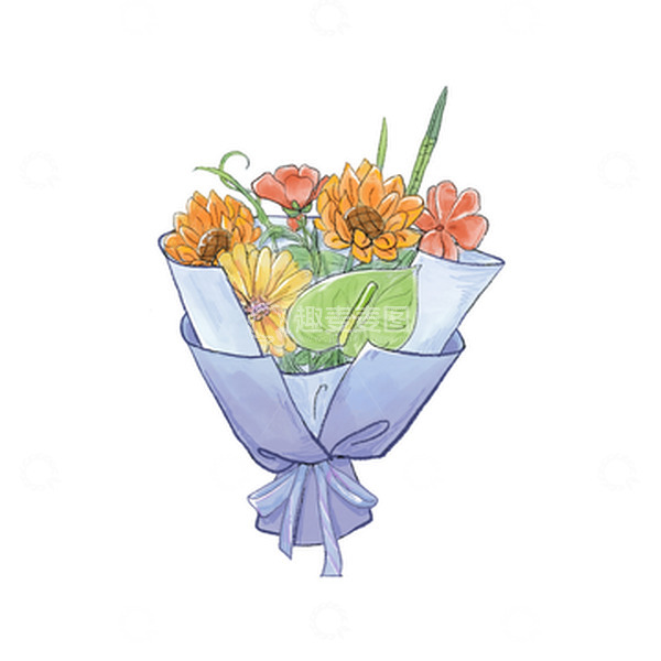 源文件下载【趣麦麦图】教师节 节日花束