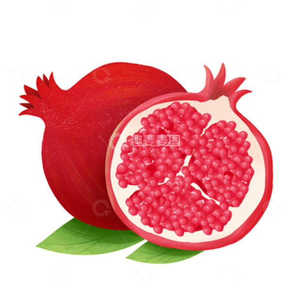 源文件下载【趣麦麦图】秋分水果新鲜水果红石榴
