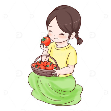 秋分秋收吃柿子