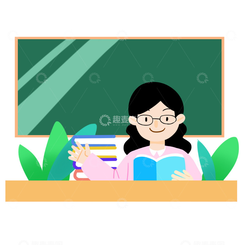源文件下载【趣麦麦图】教师节老师讲课