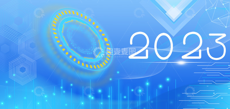 源文件下载【趣麦麦图】商务办公科技线条蓝色渐变简约背景