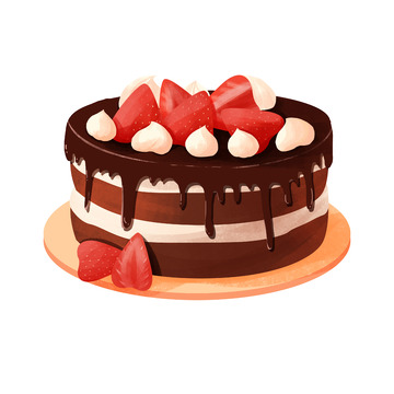 简约巧克力蛋糕