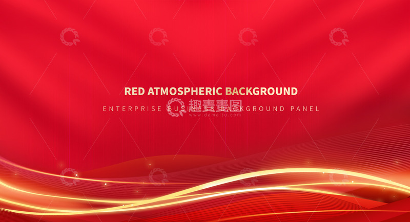 源文件下载【趣麦麦图】-红色中国风喜庆丝绸线条装饰纹理背景