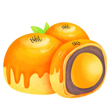 手绘蛋黄酥烘焙坊蛋糕面包甜点